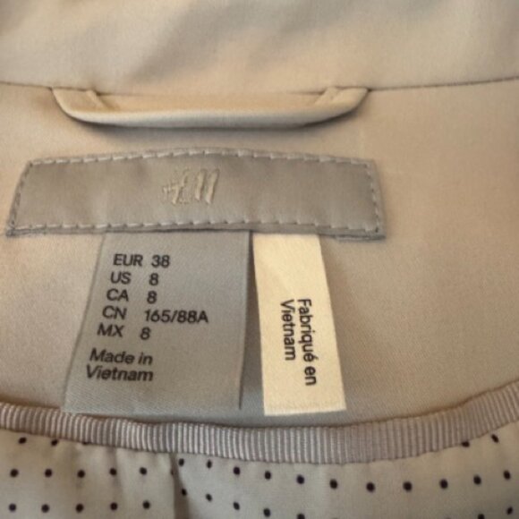 H&M Womens Blazer [US 8] Cream Color - Picture 3 of 5